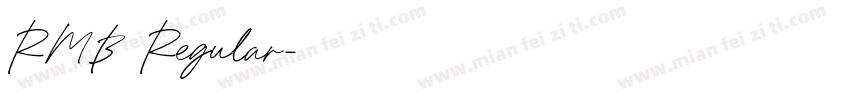 RMB Regular字体转换